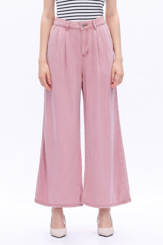 HIGH RISE TENCEL WIDE LEG
