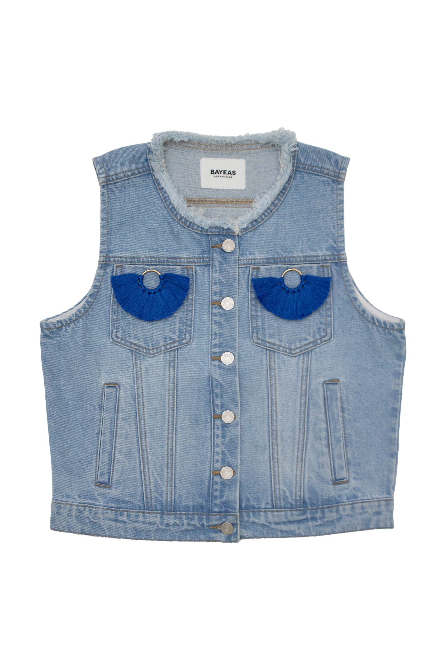DENIM VEST BYV4005 (DJFWR006) LIGHT BLUE
