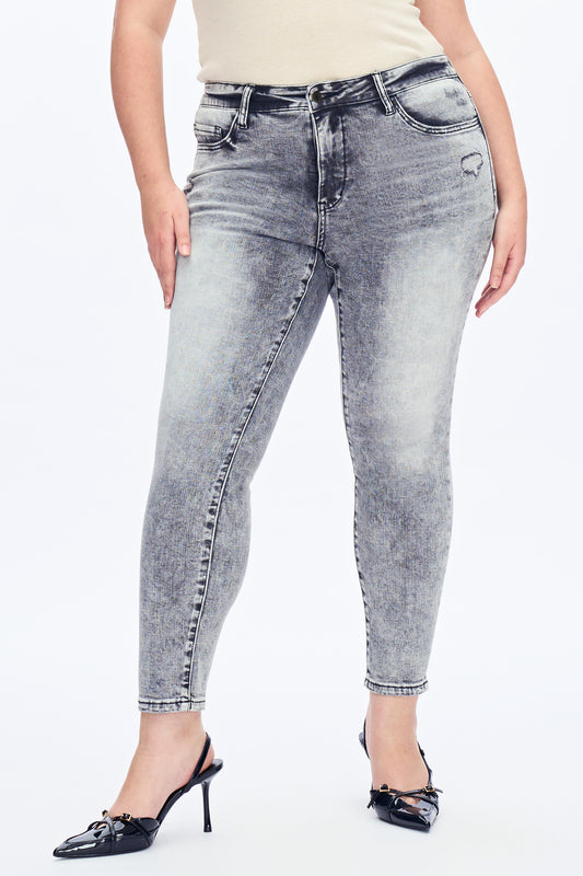 PLUS MIDDLE RISE ANKLE SKINNY