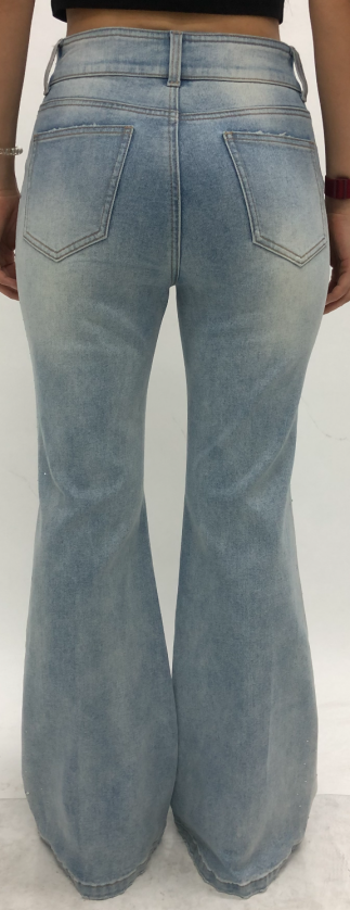 AUSTIN HIGH RISE FLARE FULL JEANS BYF1249