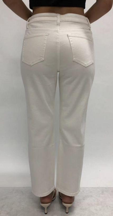 HONG KONG HIGH RISE SLIM FIT STRAIGHT CROPPED PANTS BYT5352