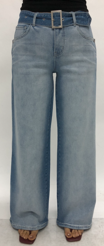 NEW YORK HIGH RISE RELAX WIDE LEG FULL JEANS BYW8420