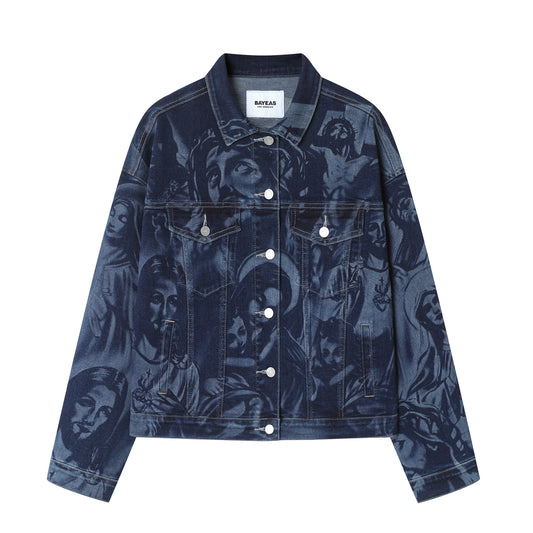 LASER PRINTING DENIM JACKETS BYJ9071 (BYMG021-4) DARK BLUE