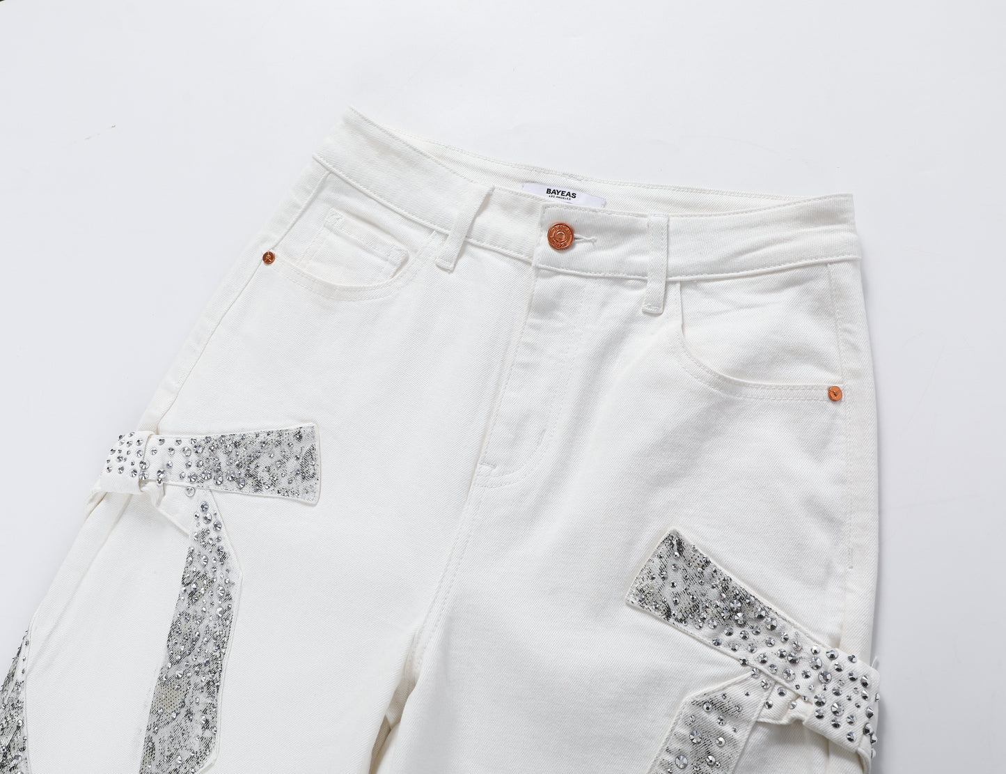 SUPER HIGH RISE HAREM PANTS BYU0009 (BYAG004-A) WHITE