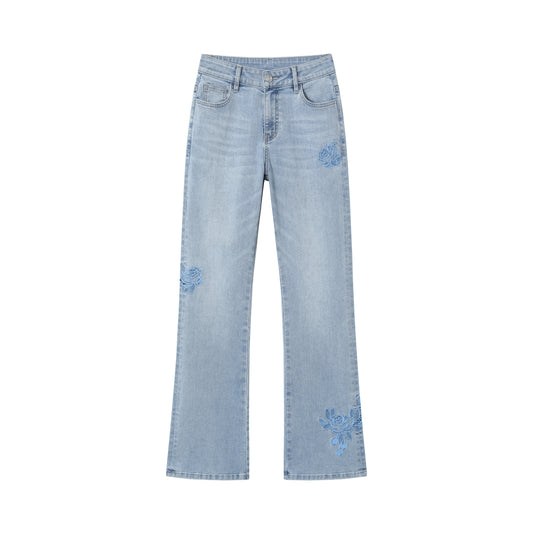 MID RISE BOOTCUT DENIM JEANS BYF1188 (BYQW024) LIGHT BLUE