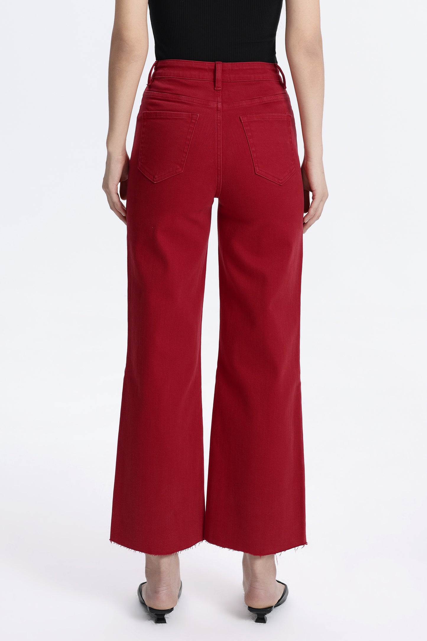 HIGH RISE WIDE LEG BYW8015 RED