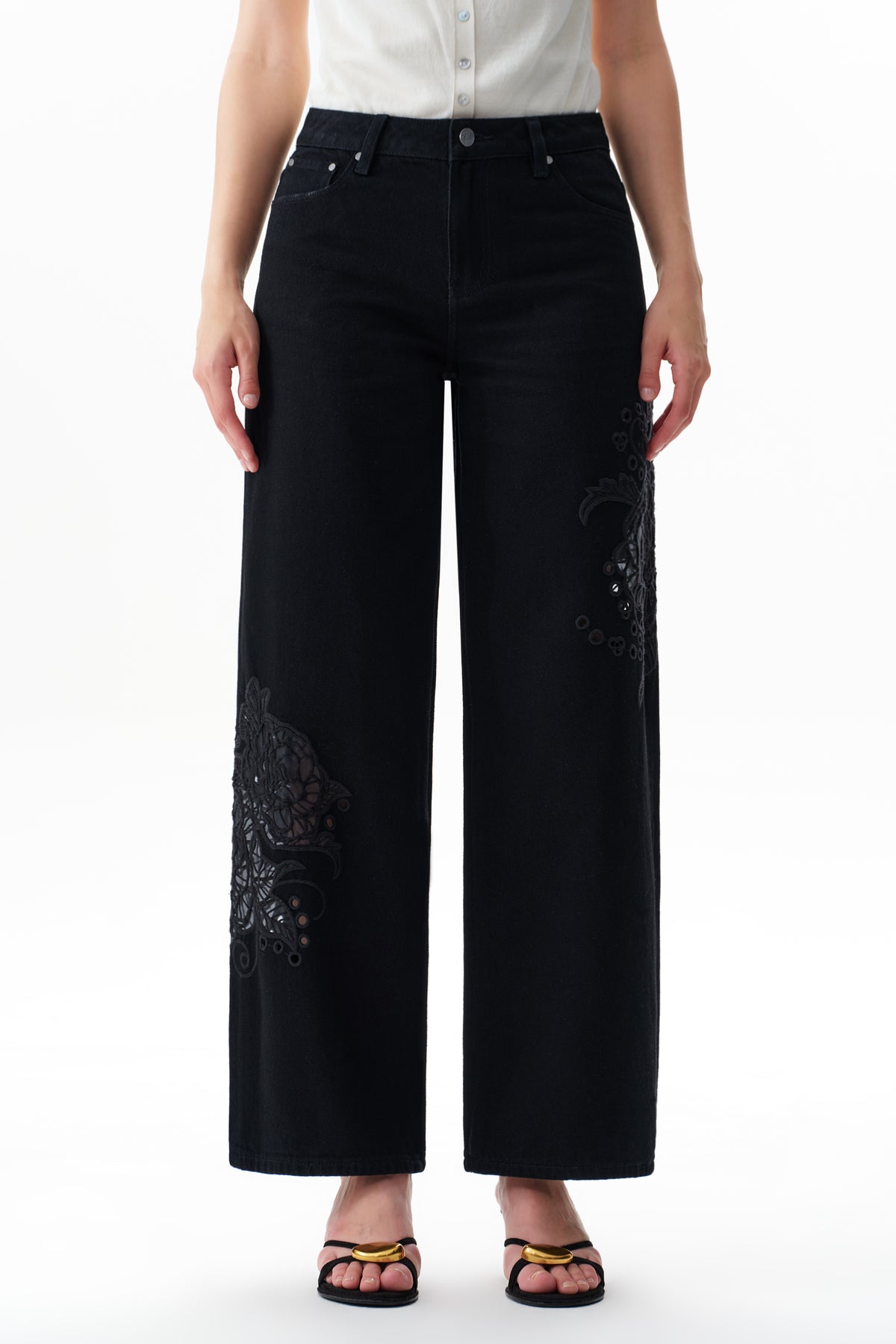 FLORA LOW RISE WIDE LEG
