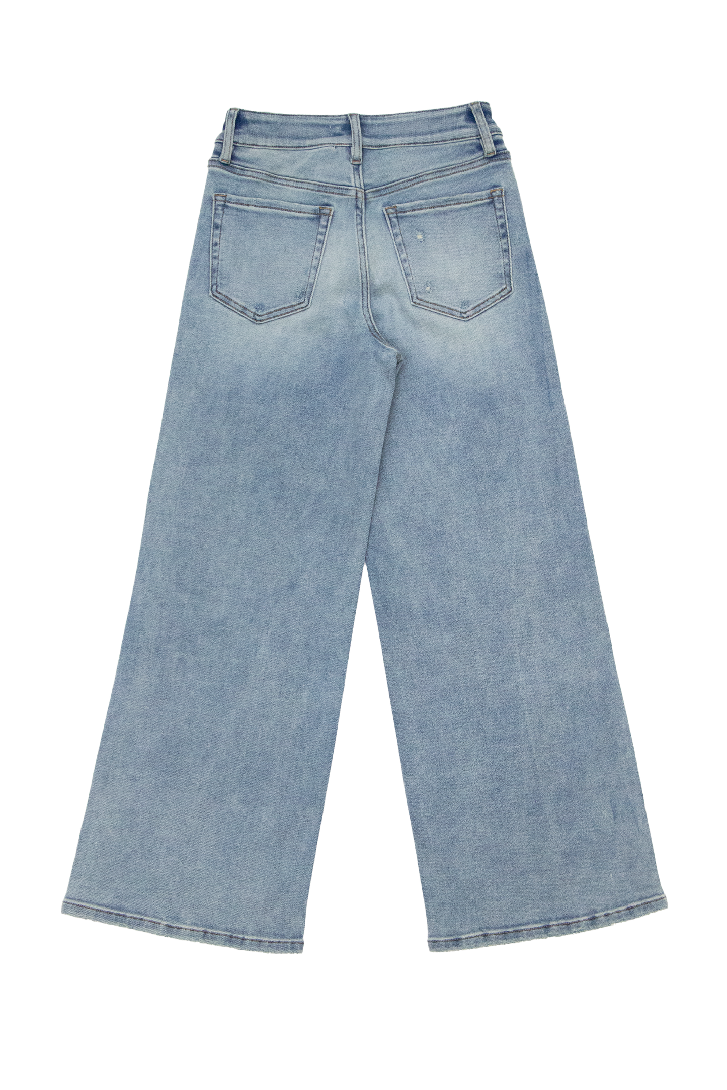 LISA MID RISE WIDE LEG DENIM JEANS BYW8140 (BYHE009) VINTAGE LIGHT BLUE