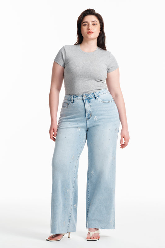 PLUS HIGH RISE WIDE LEG