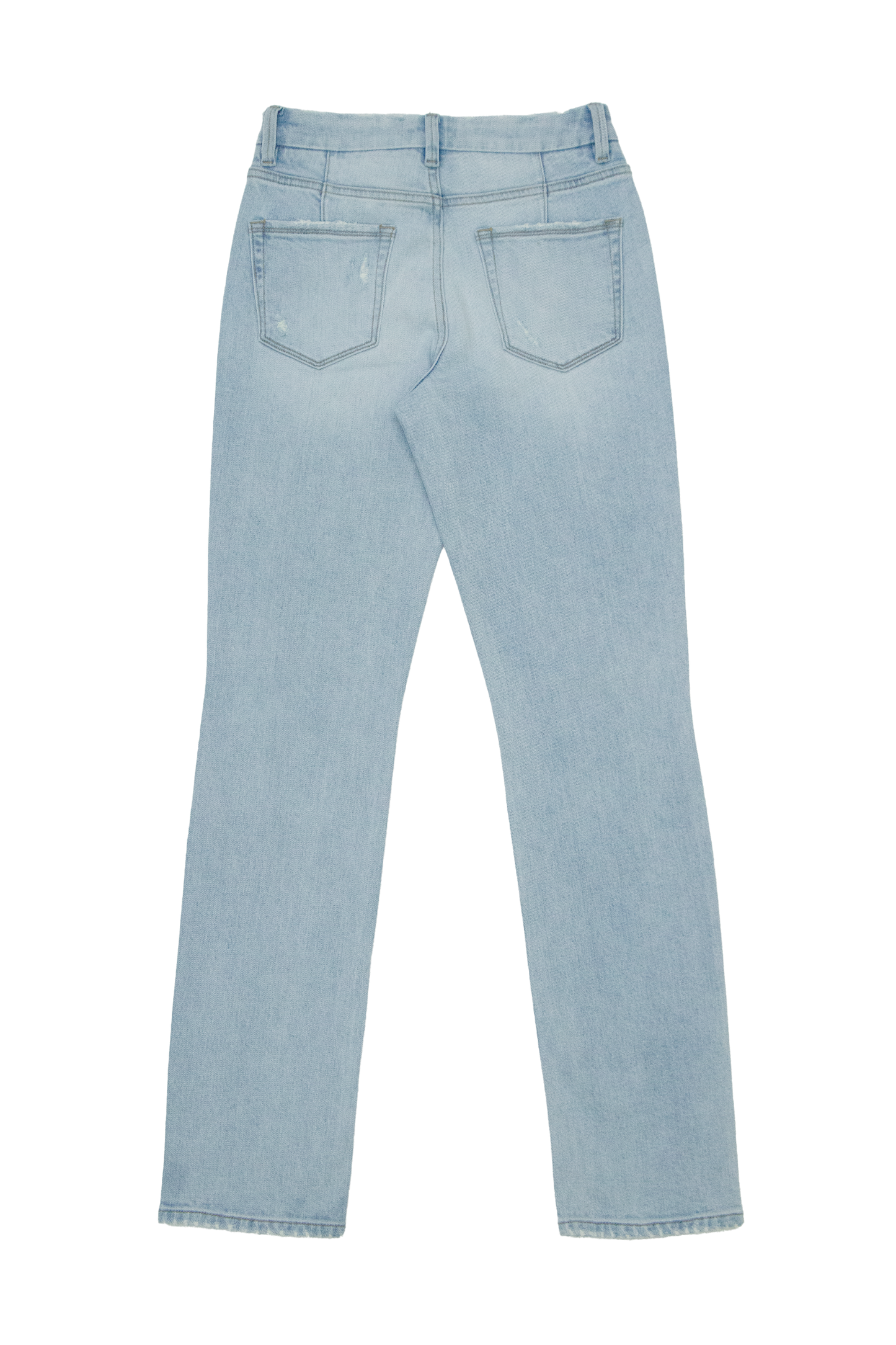 HIGH RISE SLIM STRAIGHT DENIM JEANS BYT5274 (BYHE303) LIGHT BLUE