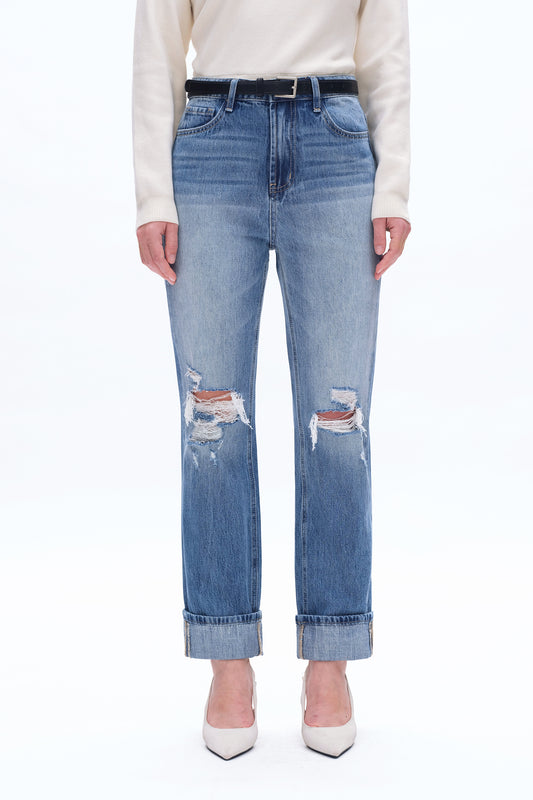 HIGH RISE 90'S VINTAGE STRAIGHT JEAN BYT5159 GLACIER