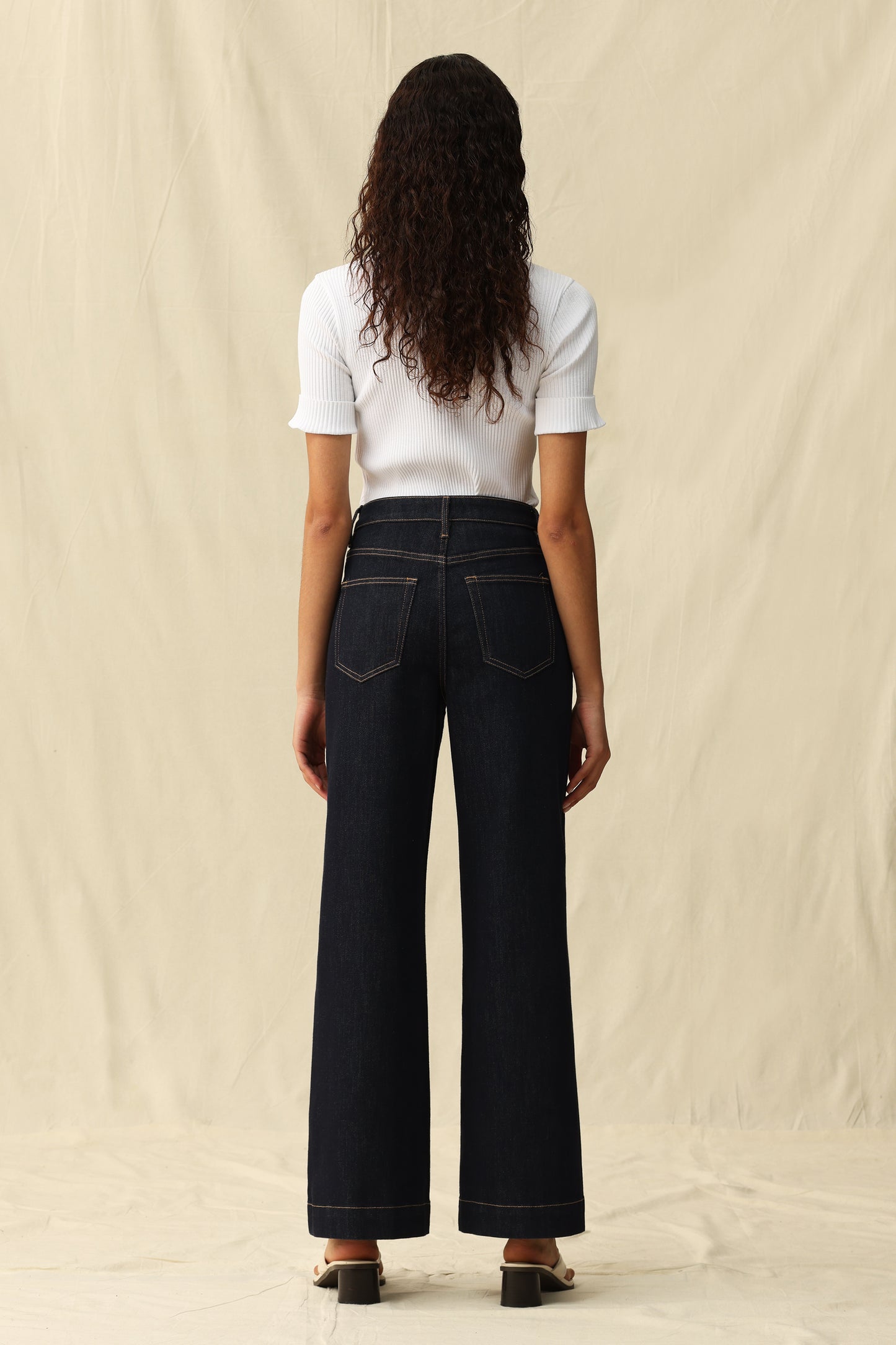 HIGH RISE WIDE LEG BYW8235 (BYJJ004) RINSE WASH