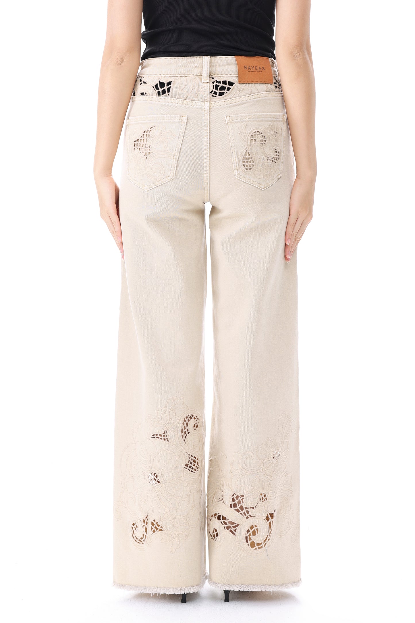 NEW YORK SUPER HIGH RISE WIDE LEG FULL JEANS BYW8445