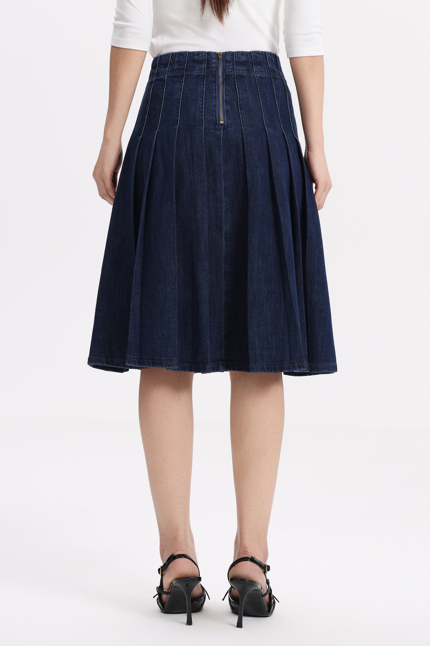 CAIUS HIGH RISE PLEATED SKIRT