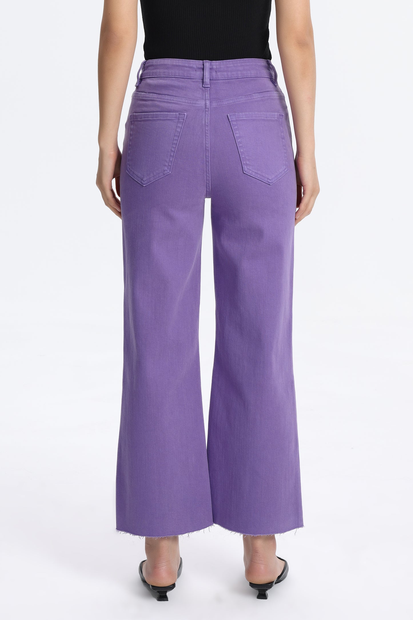 HIGH RISE WIDE LEG BYW8015 LAVENDER