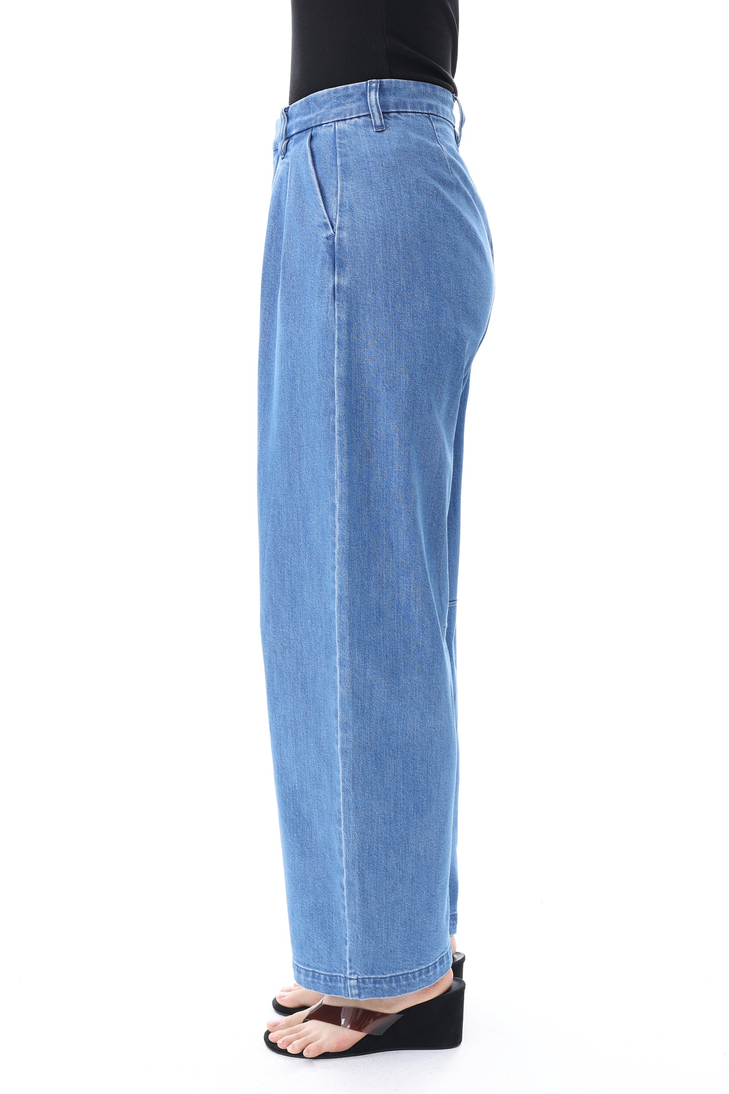 TOKYO M-HIGH RISE SLOUCHY BARREL FULL JEANS BYOX078