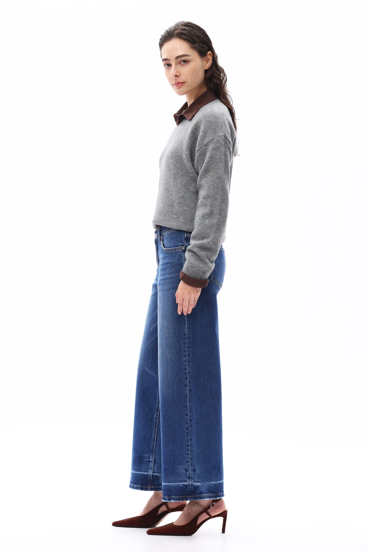 LOW RISE WIDE LEG ANKLE