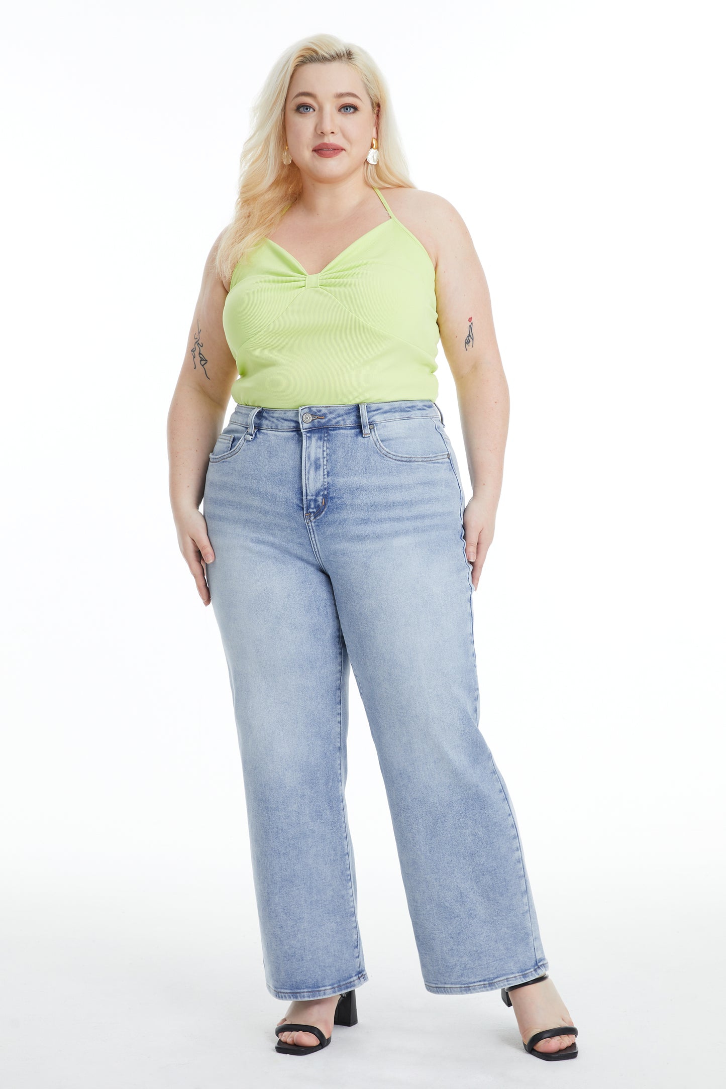 PLUS HIGH RISE WIDE LEG