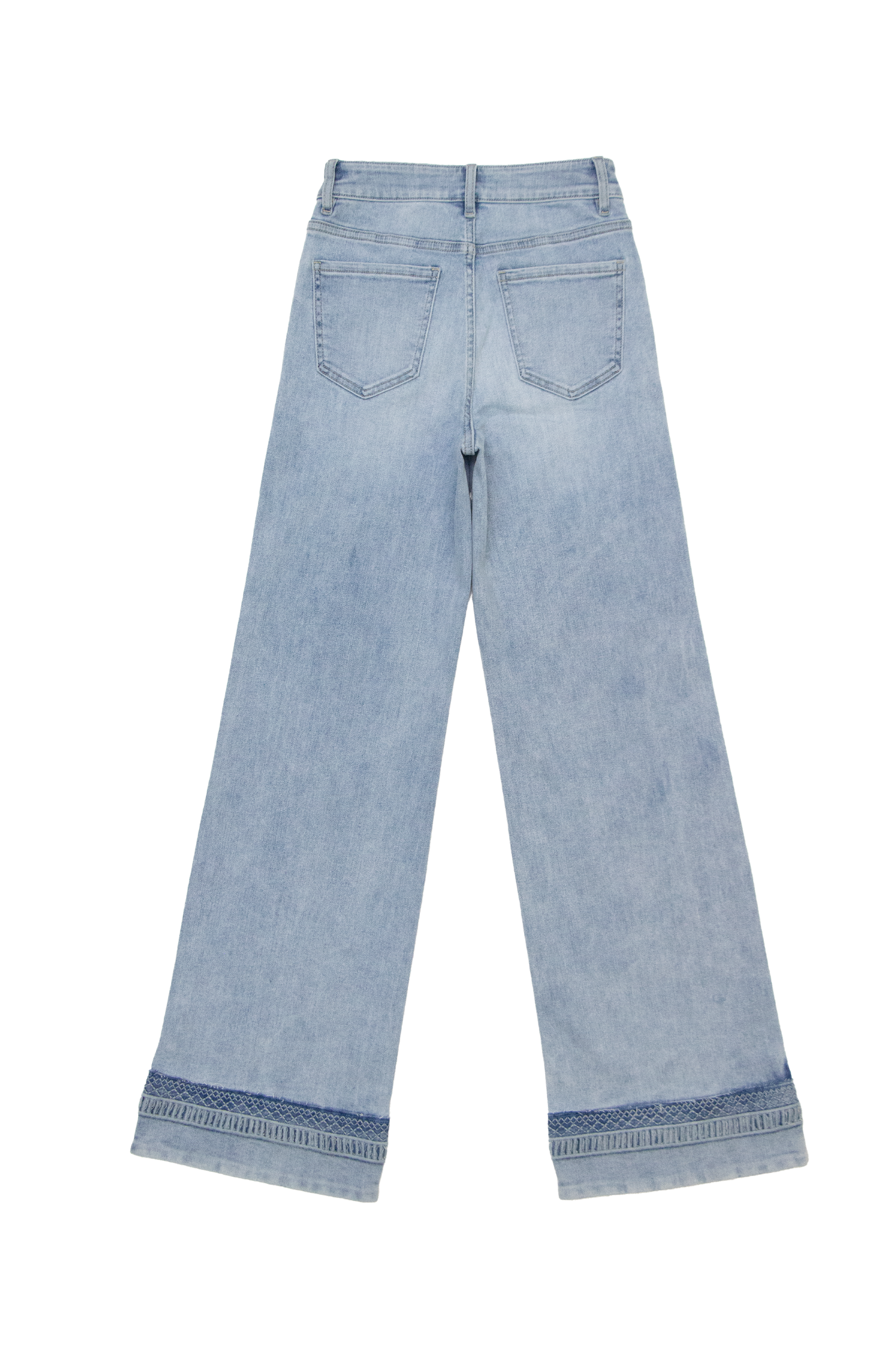 HIGH RISE WIDE LEG DENIM JEANS BYW8269 (BYQW003) LIGHT BLUE