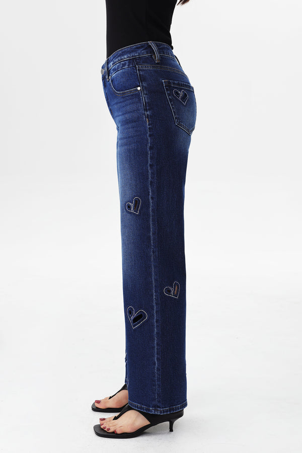 HONG KONG M-HIGH RISE STRAIGHT FULL JEANS BYT5359
