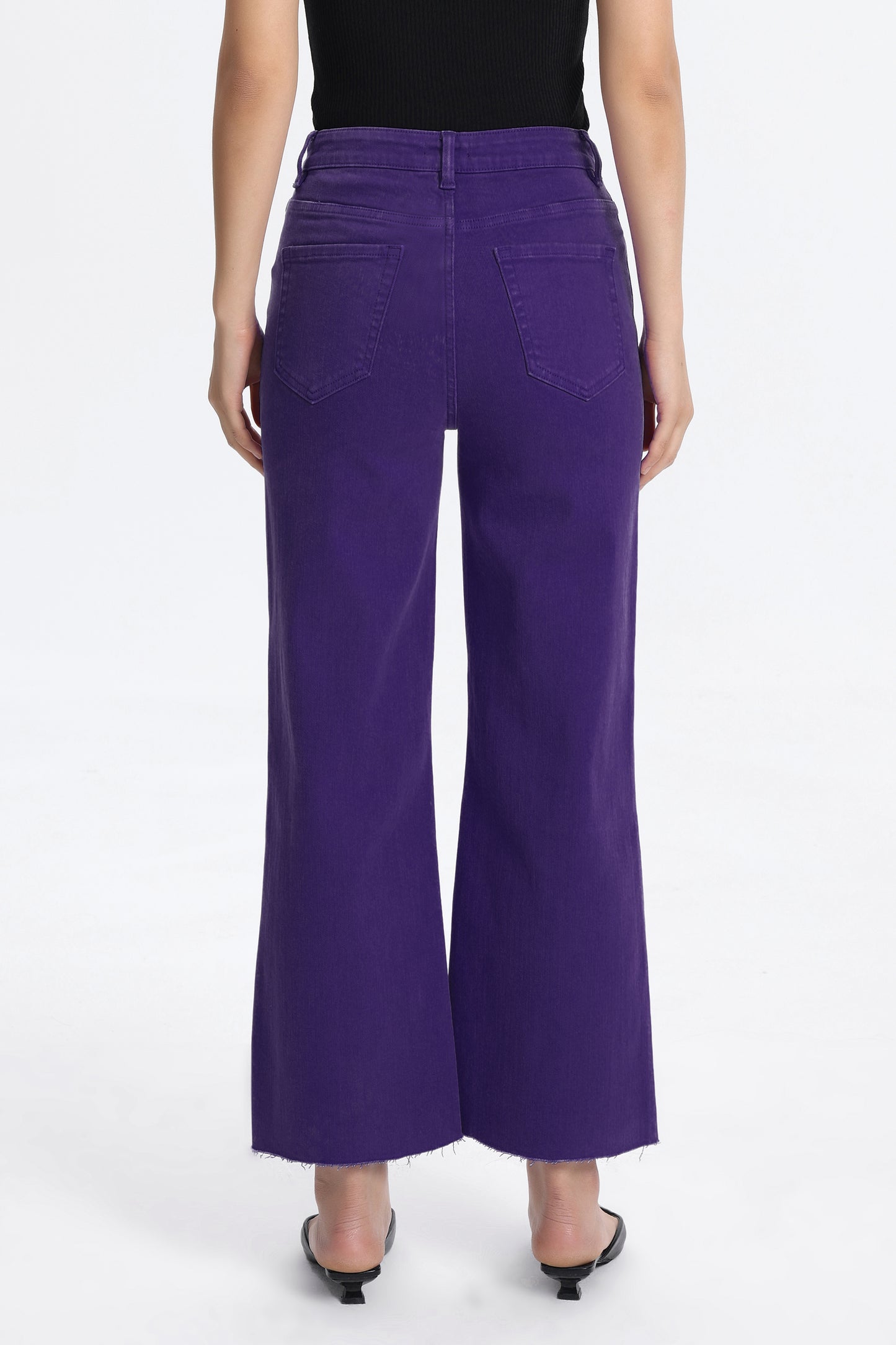 HIGH RISE WIDE LEG BYW8015 PURPLE