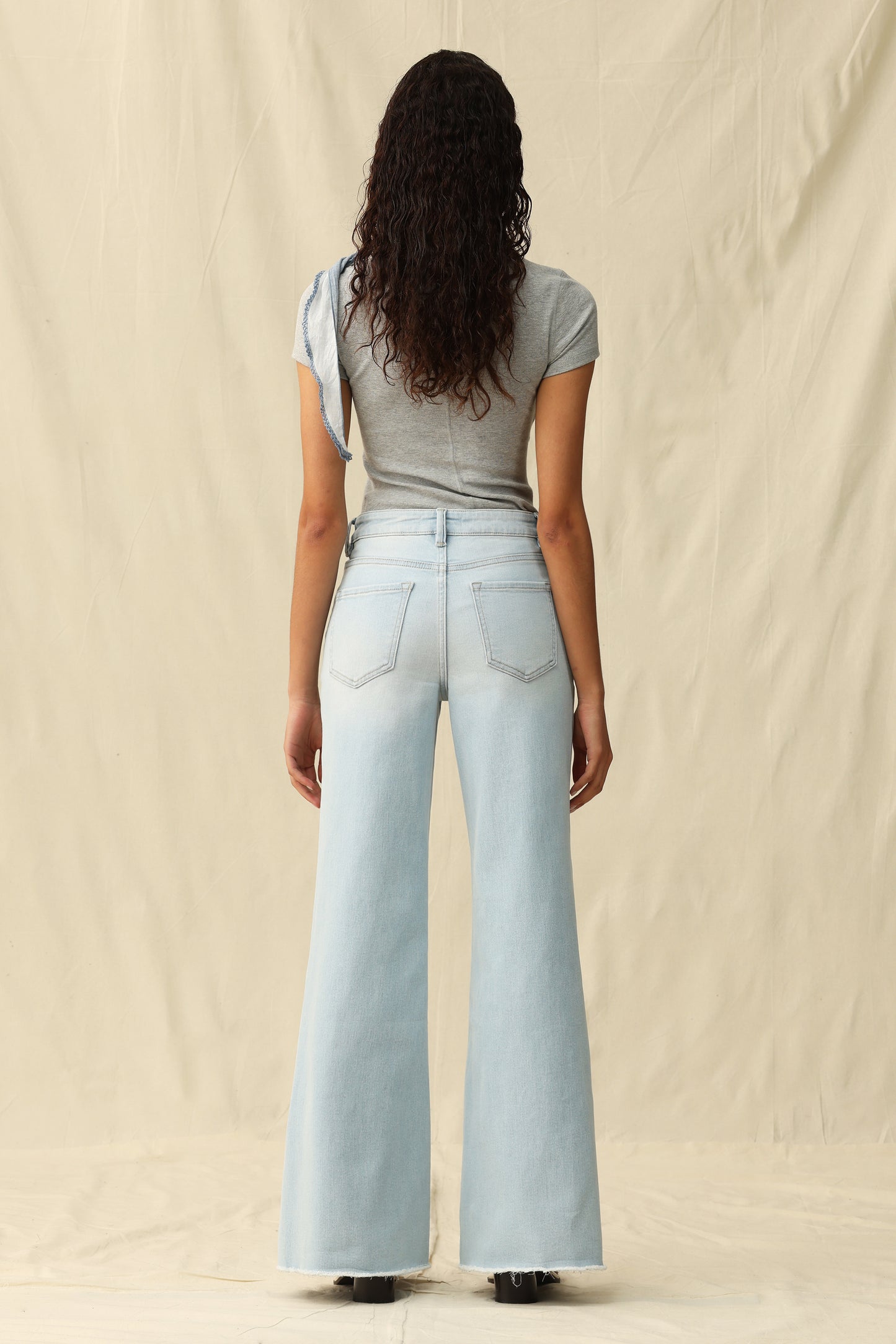 PLUS MID RISE WIDE LEG