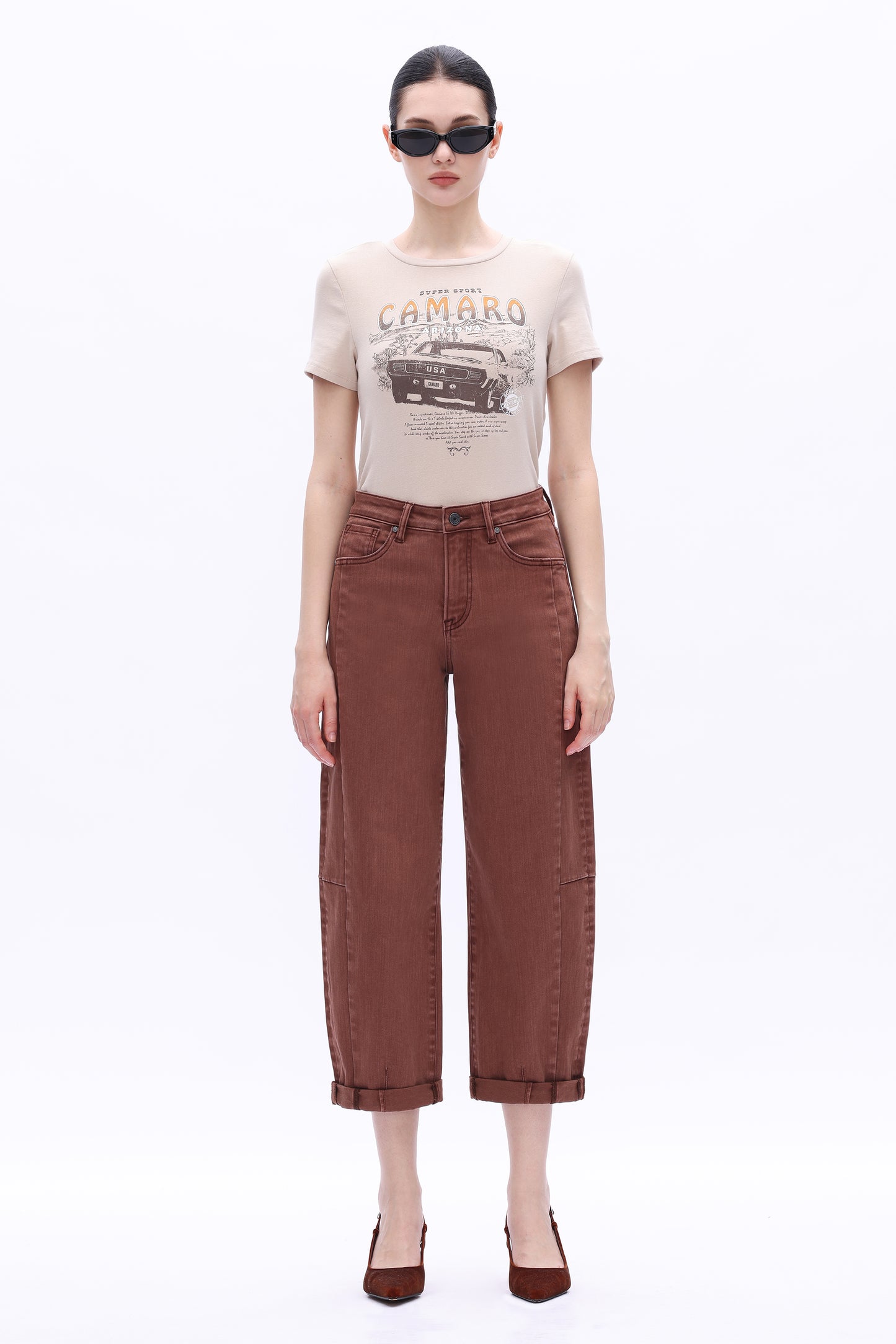 HIGH RISE BARREL ROLLED