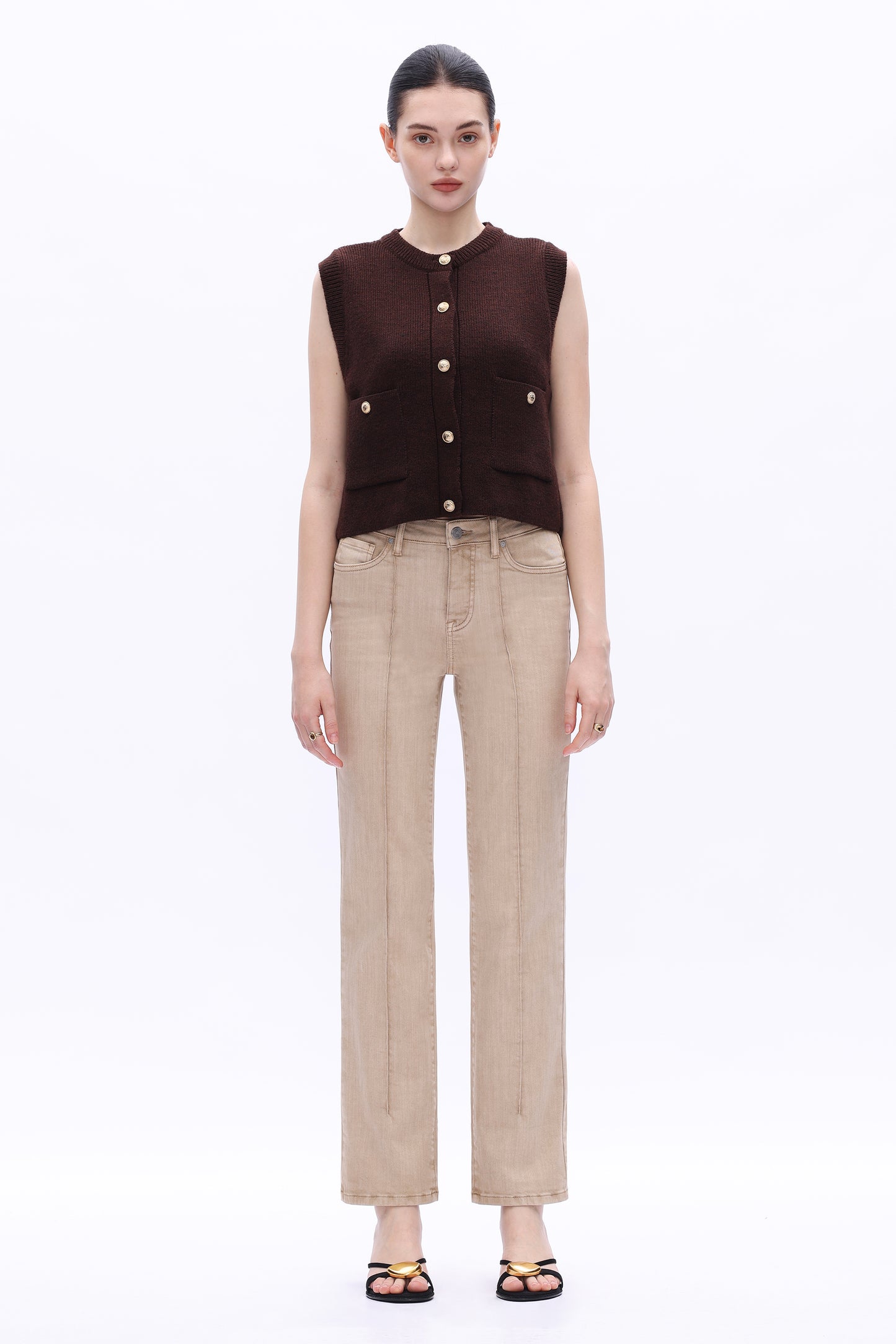 HIGH RISE STRAIGHT JEANS