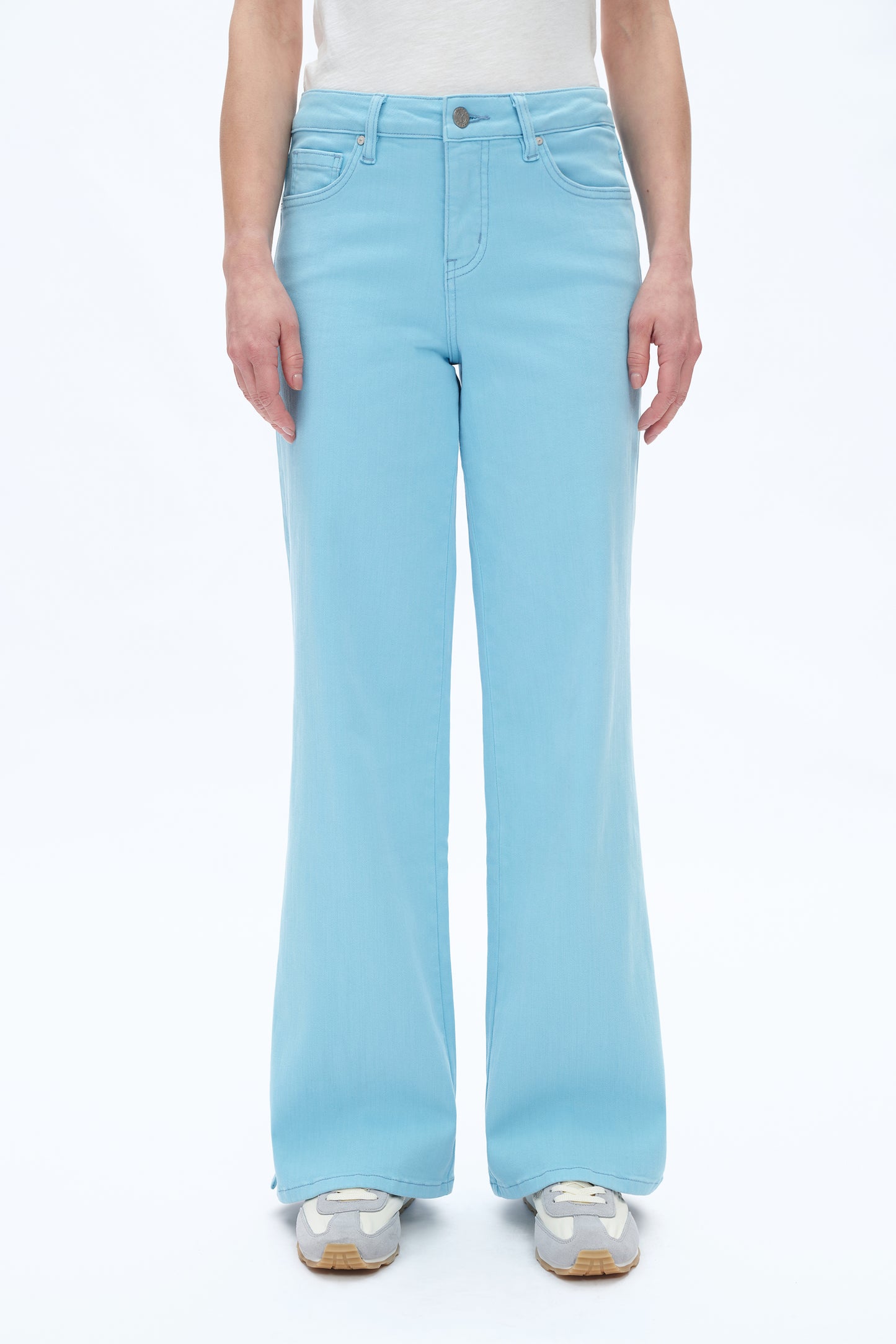 MID RISE WIDE LEG PANTS BYW8172 (BYMJ177) SKY BLUE