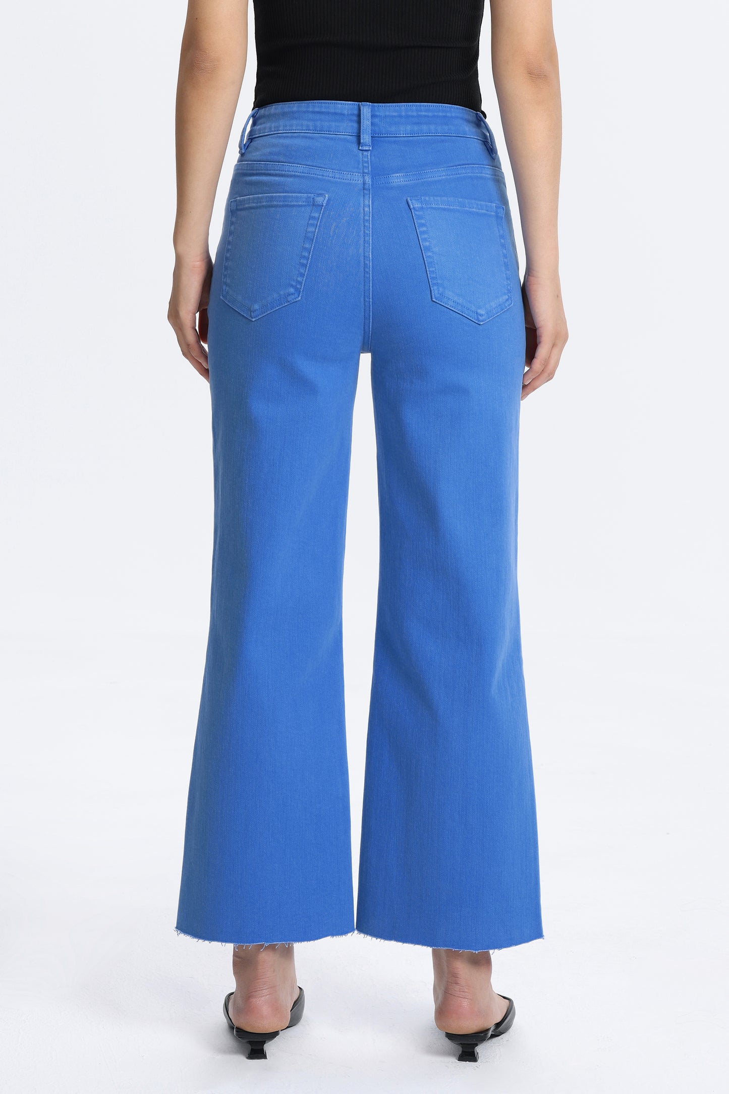 HIGH RISE WIDE LEG BYW8015 BLUE