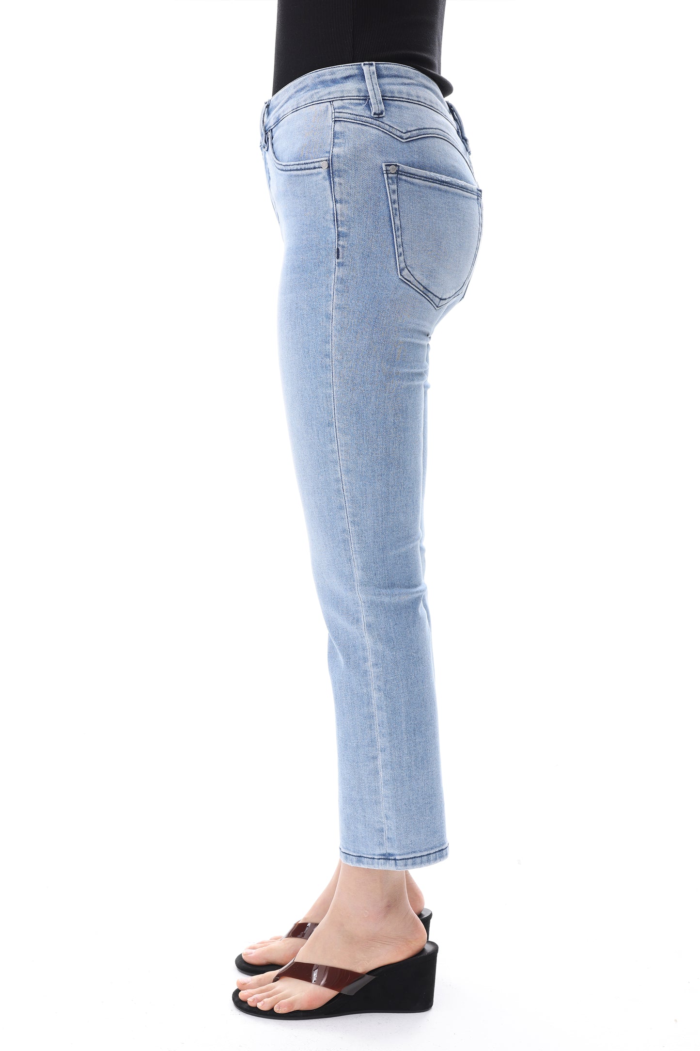 HONG KONG MID RISE SLIM STRAIGHT JEANS BYT5360
