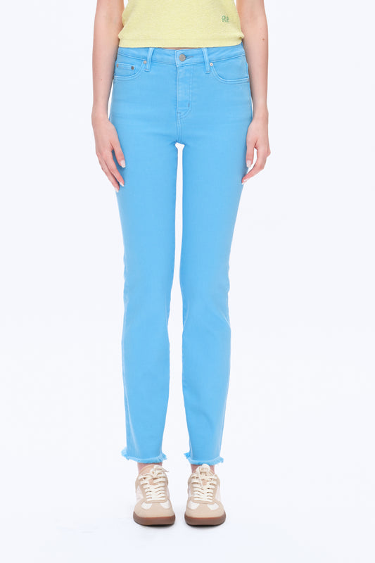 MID RISE SLIM STRAIGHT PANTS BYT5234 (BYMJ172) SEA BLUE