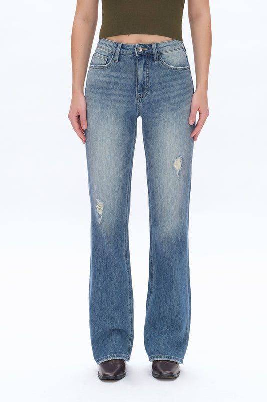 SUPER HIGH RISE BOOTCUT JEANS BYF1113 RETRO