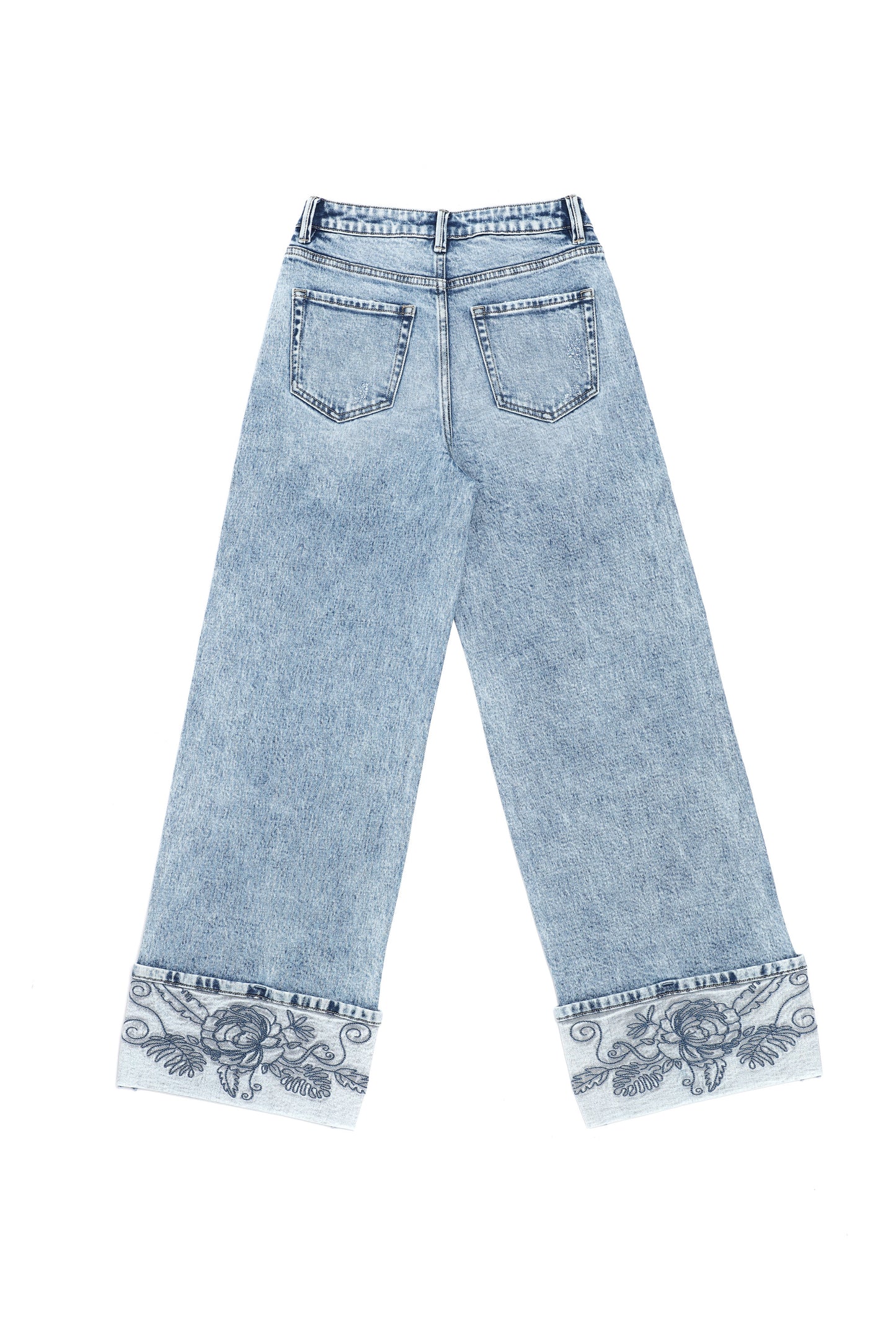 FLORA HIGH RISE WIDE LEG BYW8300 (BYJJ041) LIGHT BLUE