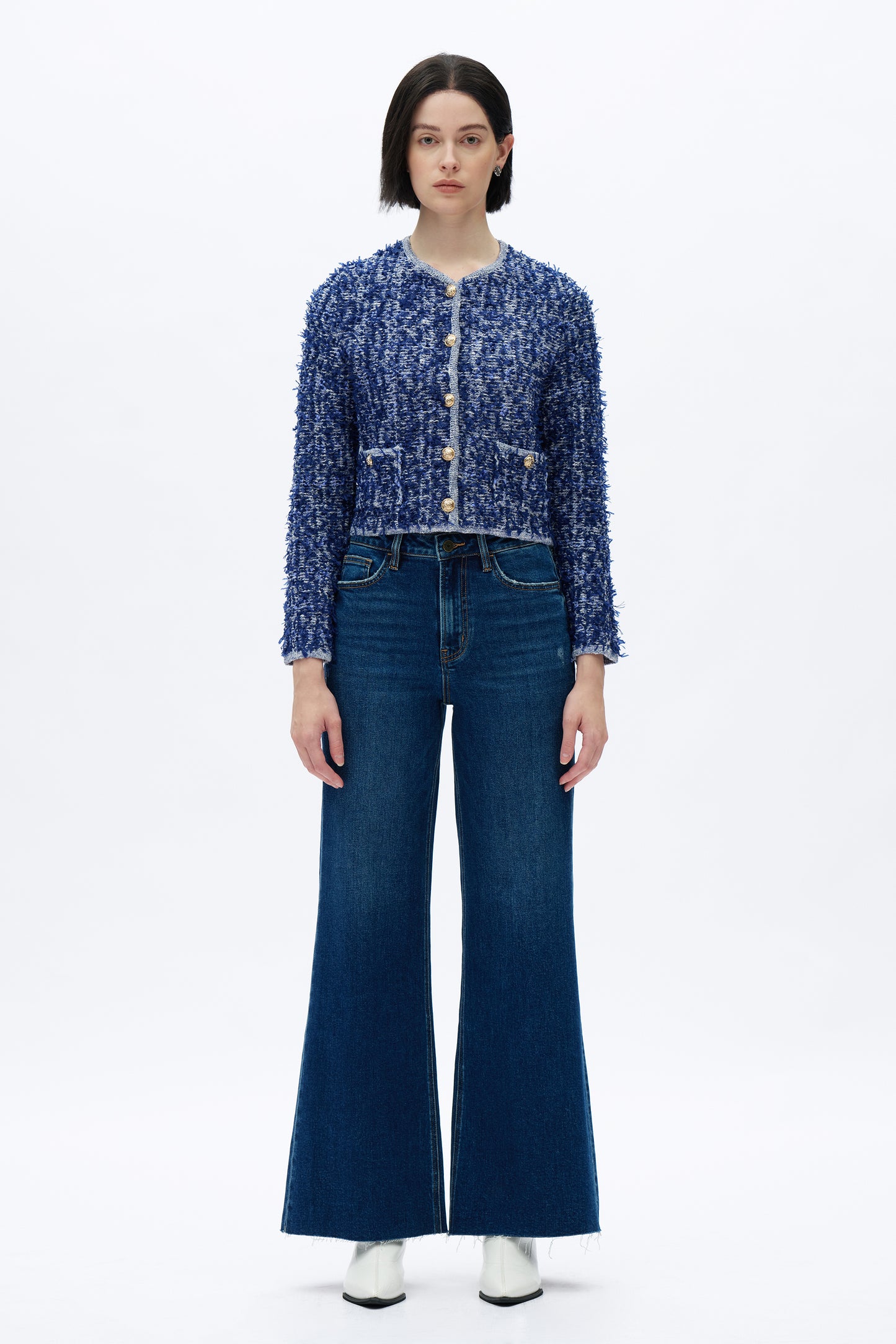 SUPER HIGH RISE WIDE LEG BYW8101 (BYW8101) MEDIUM BLUE