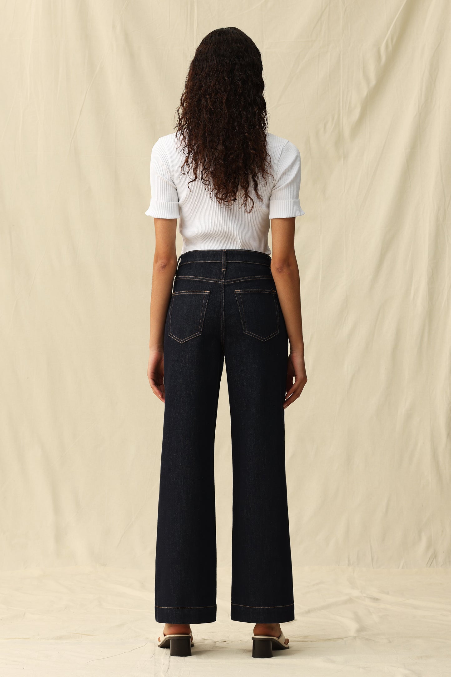 HIGH RISE WIDE LEG BYW8235 (BYJJ004) RINSE WASH