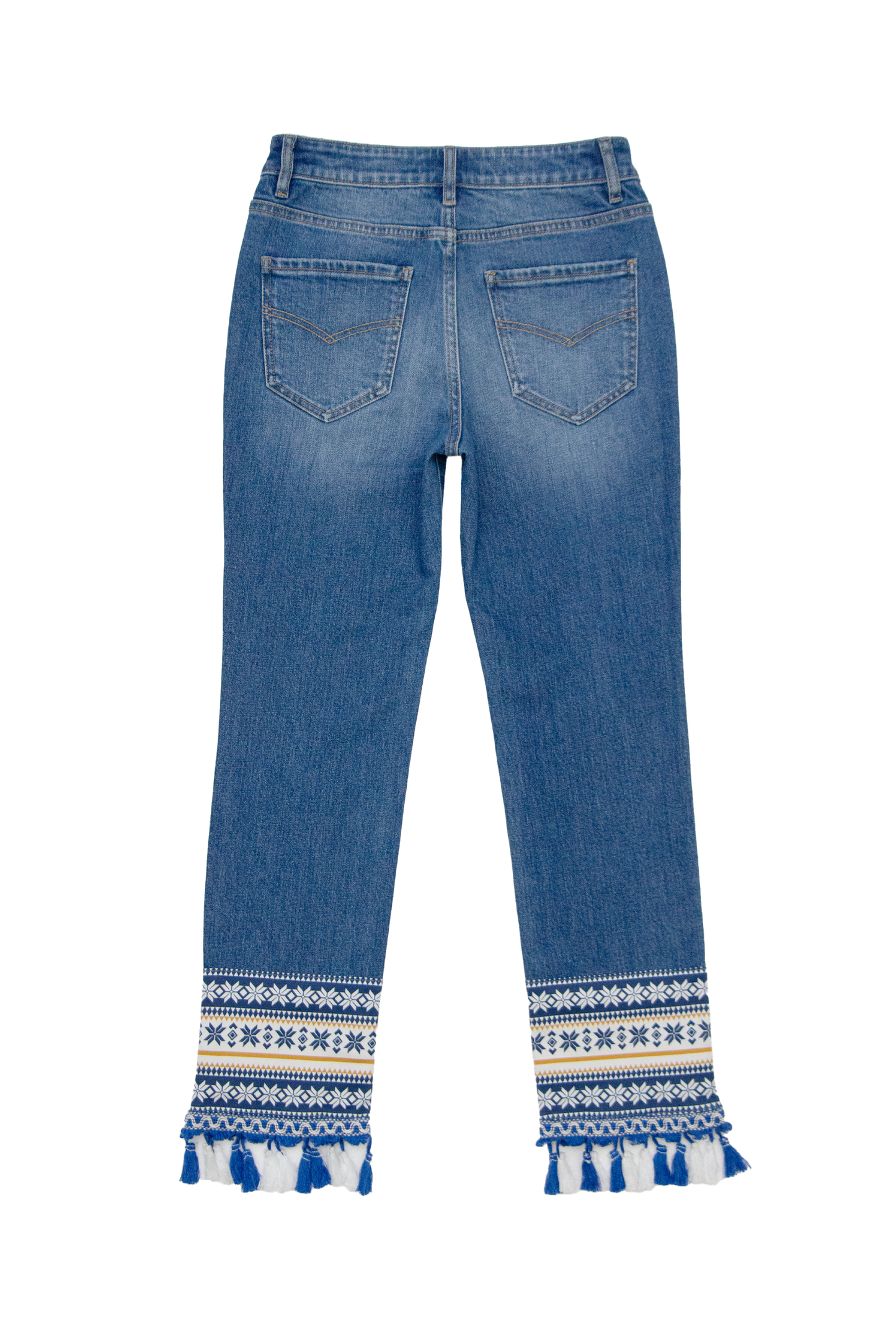 MID RISE STRAIGHT DENIM JEANS BYT5290 (DJFWR009) MEDIUM BLUE