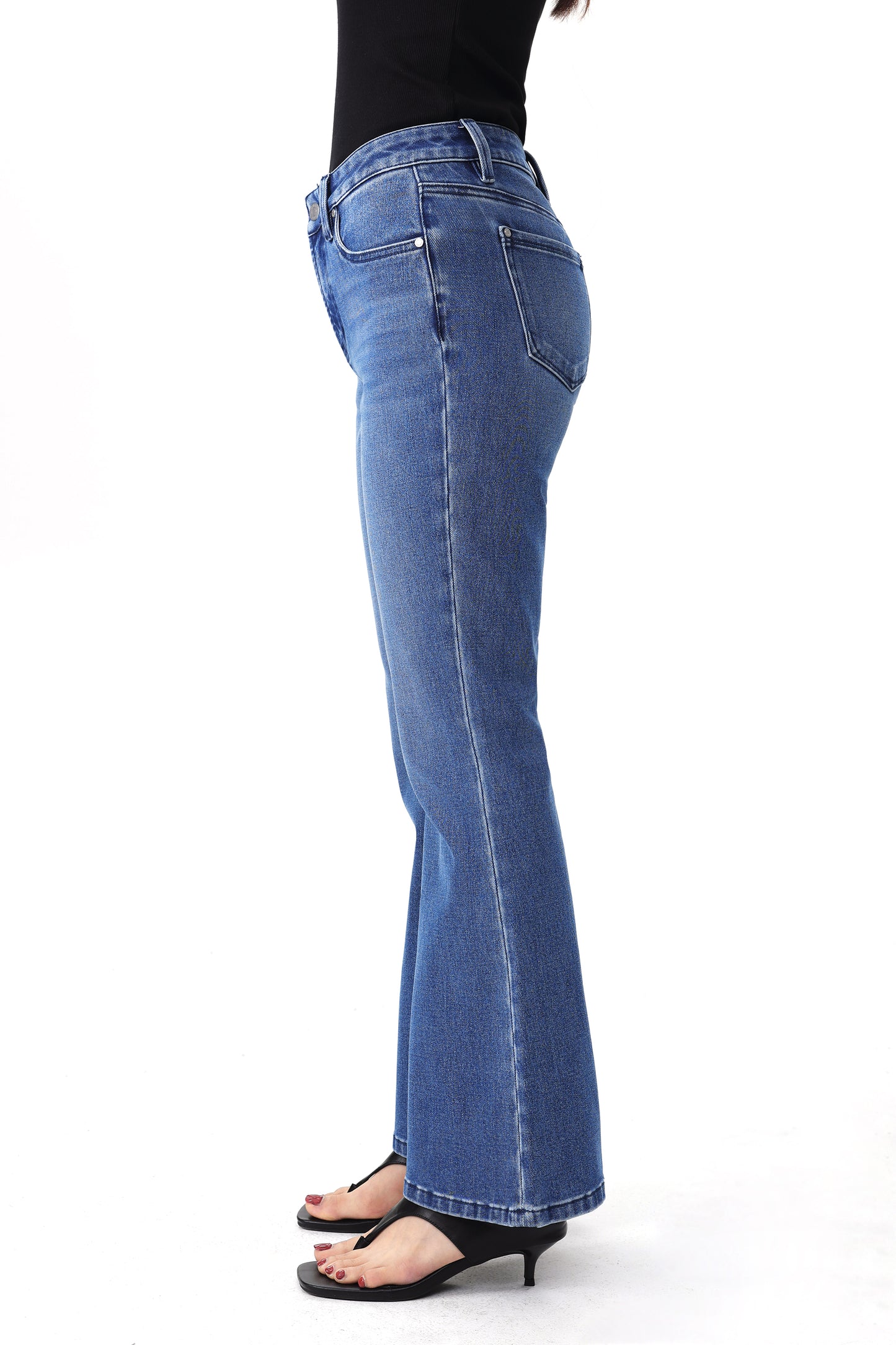 AUSTIN MID RISE FLARE ANKLE JEANS BYF1257