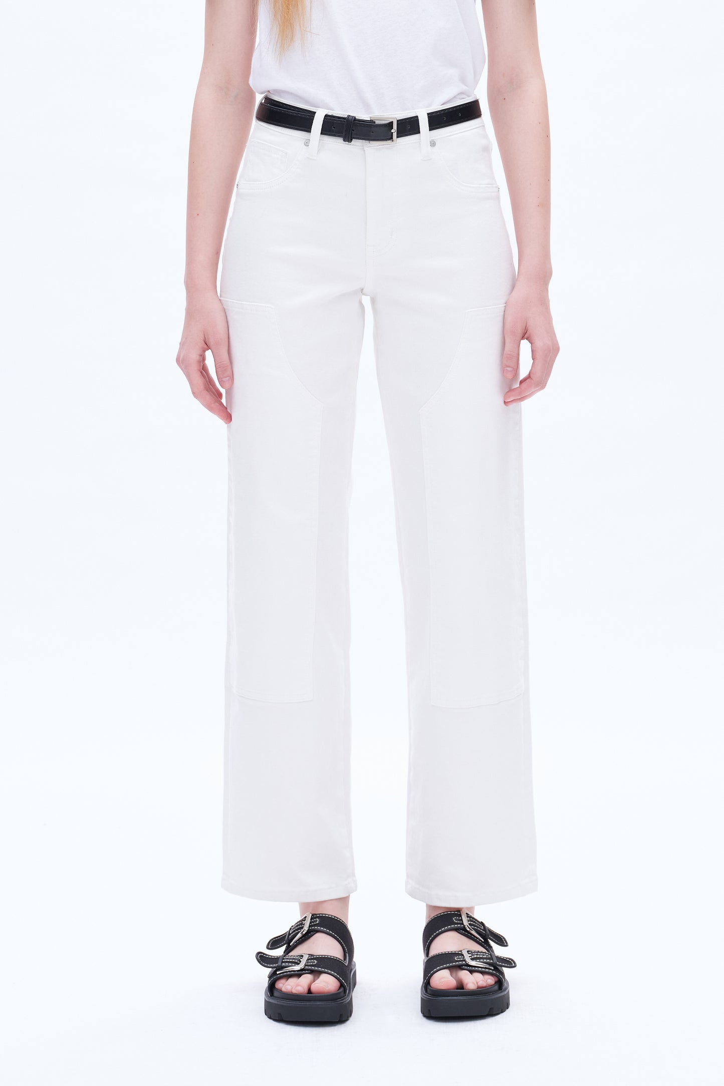 EMMA MID-RISE WIDE LEG PANTS BYW8165 (BYMJ069) WHITE