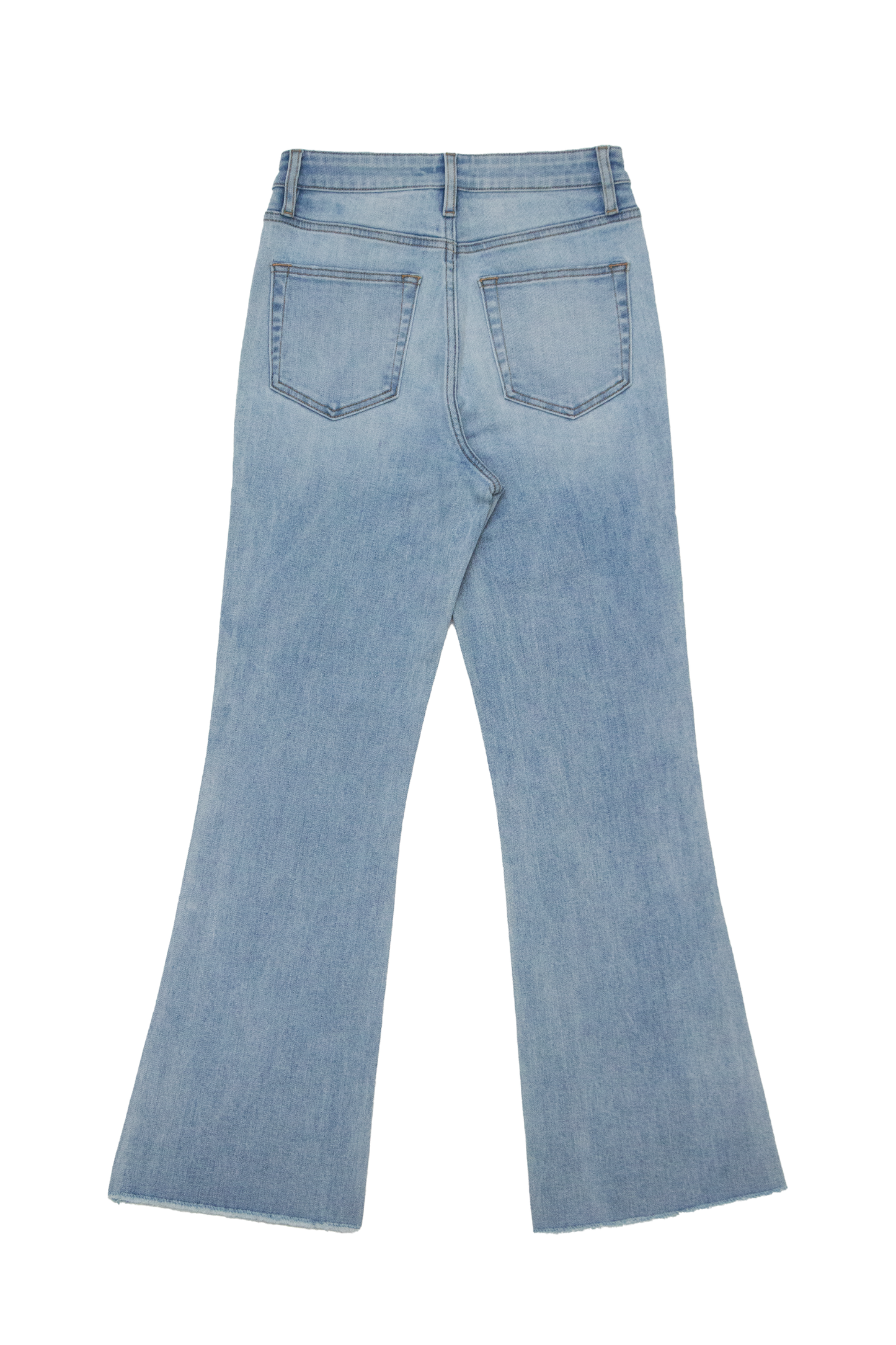 HIGH RISE BOOTCUT ANKLE DENIM JEANS BYF1172 (BYHE338) LIGHT BLUE