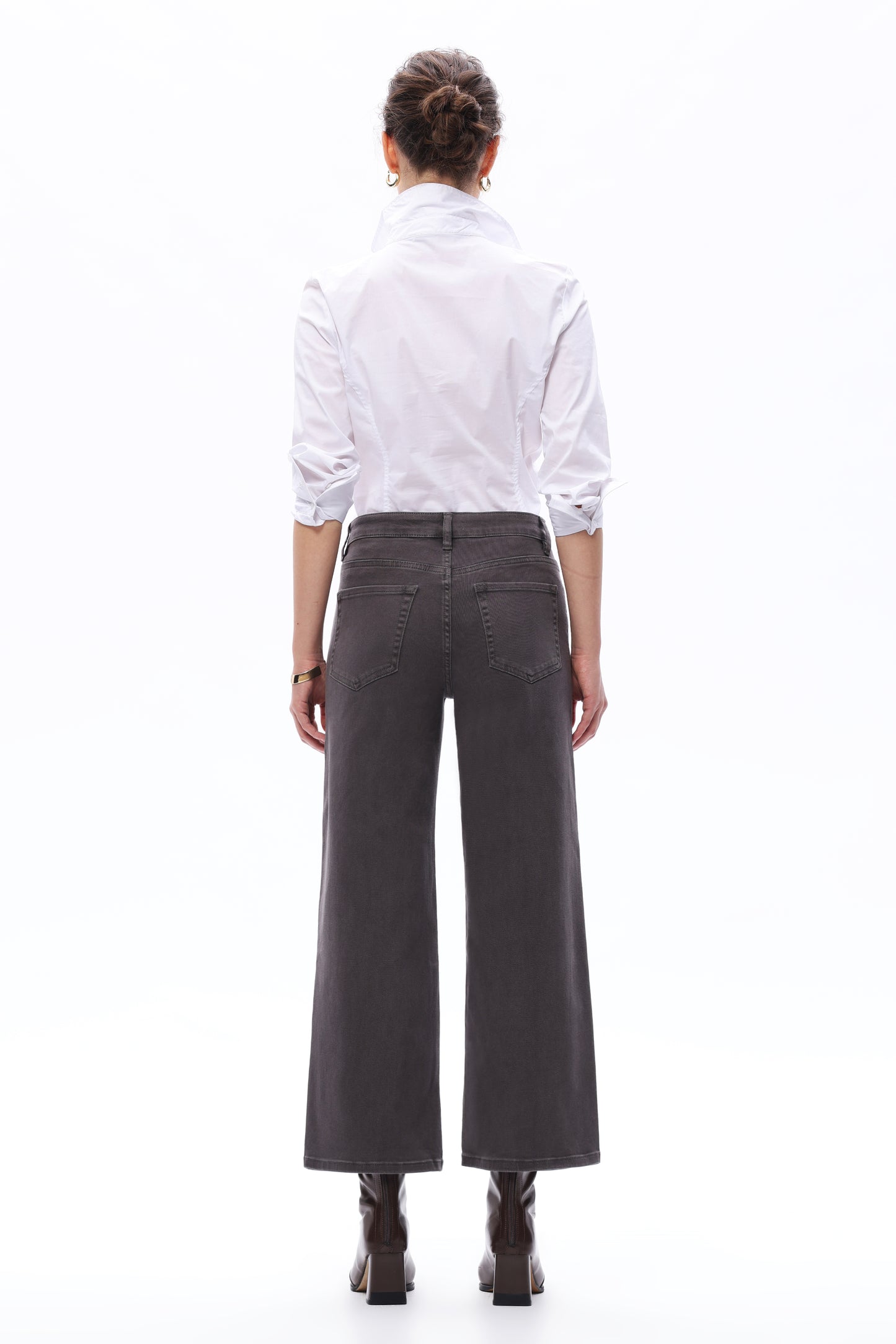 PLUS MID RISE STRAIGHT BYT5198-P GRAY