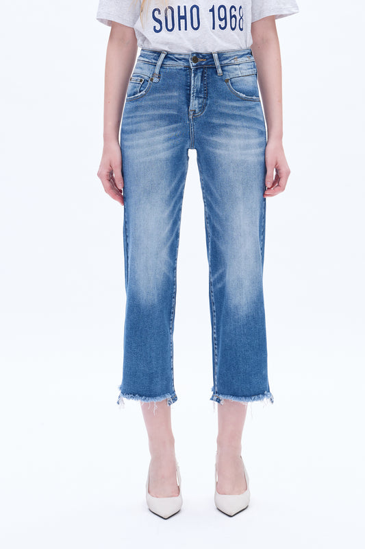 MARY HIGH RISE STRAIGHT CROPPED JEANS BYT5186 (BYHE163) VIRGO