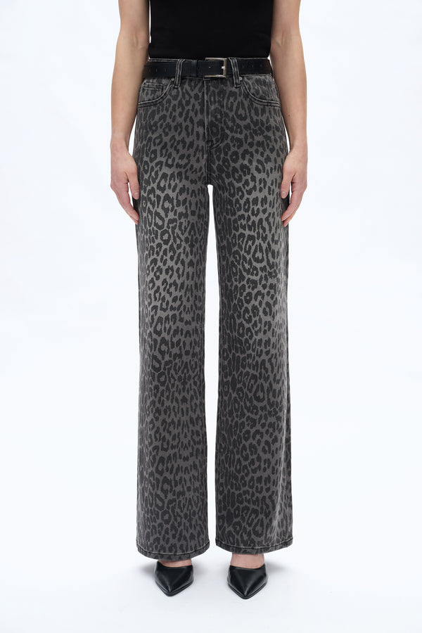 HIGH RISE LEOPARD WIDE LEG