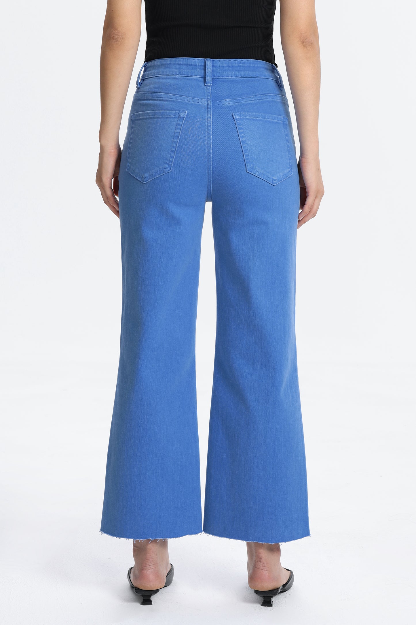 HIGH RISE WIDE LEG BYW8015 BLUE