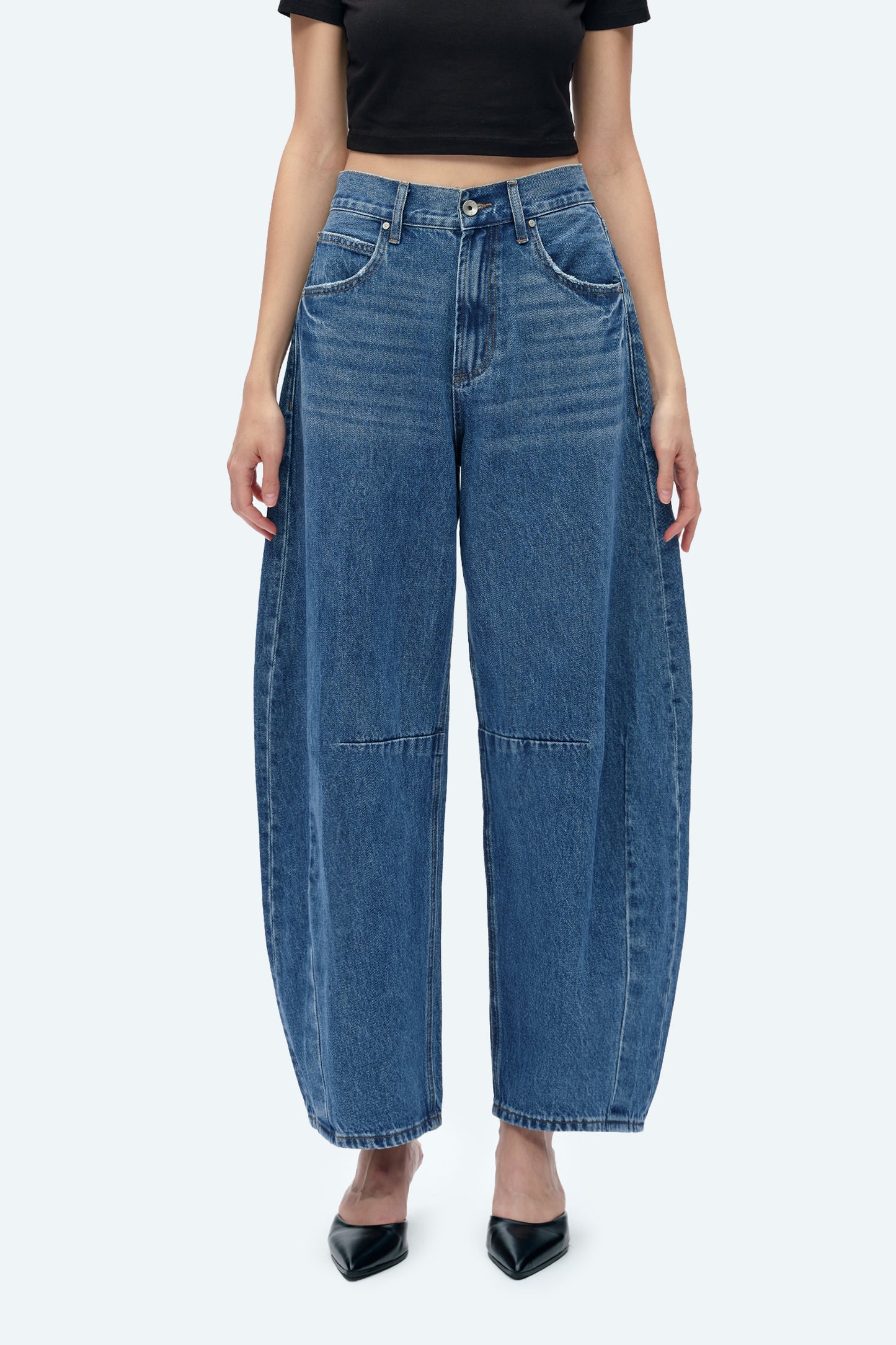 KATIA TAILORED BARREL LEG JEANS BYOX003 (BYGG012) STELLAR