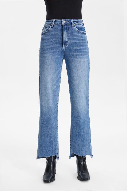 KRISTY HIGH RISE STRAIGHT JEANS BYT5191 (BYHE066) CORNFLOWER