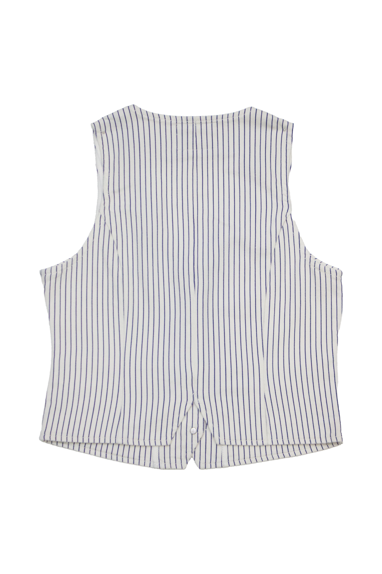 COZY STRIPED VEST BYV4002 (BYMJ223) WHITE/BLUE STRIPES