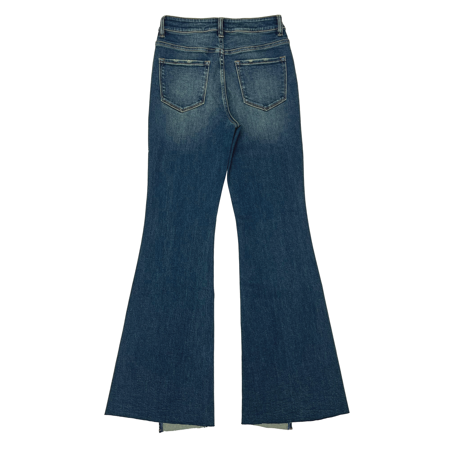 HIGH RISE FLARE DENIM JEANS BYF1100 (BYF1100) VINTAGE BLUE