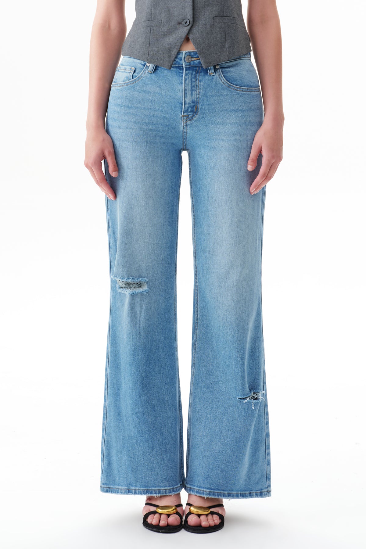 ZEPHYRINE MID RISE WIDE LEG