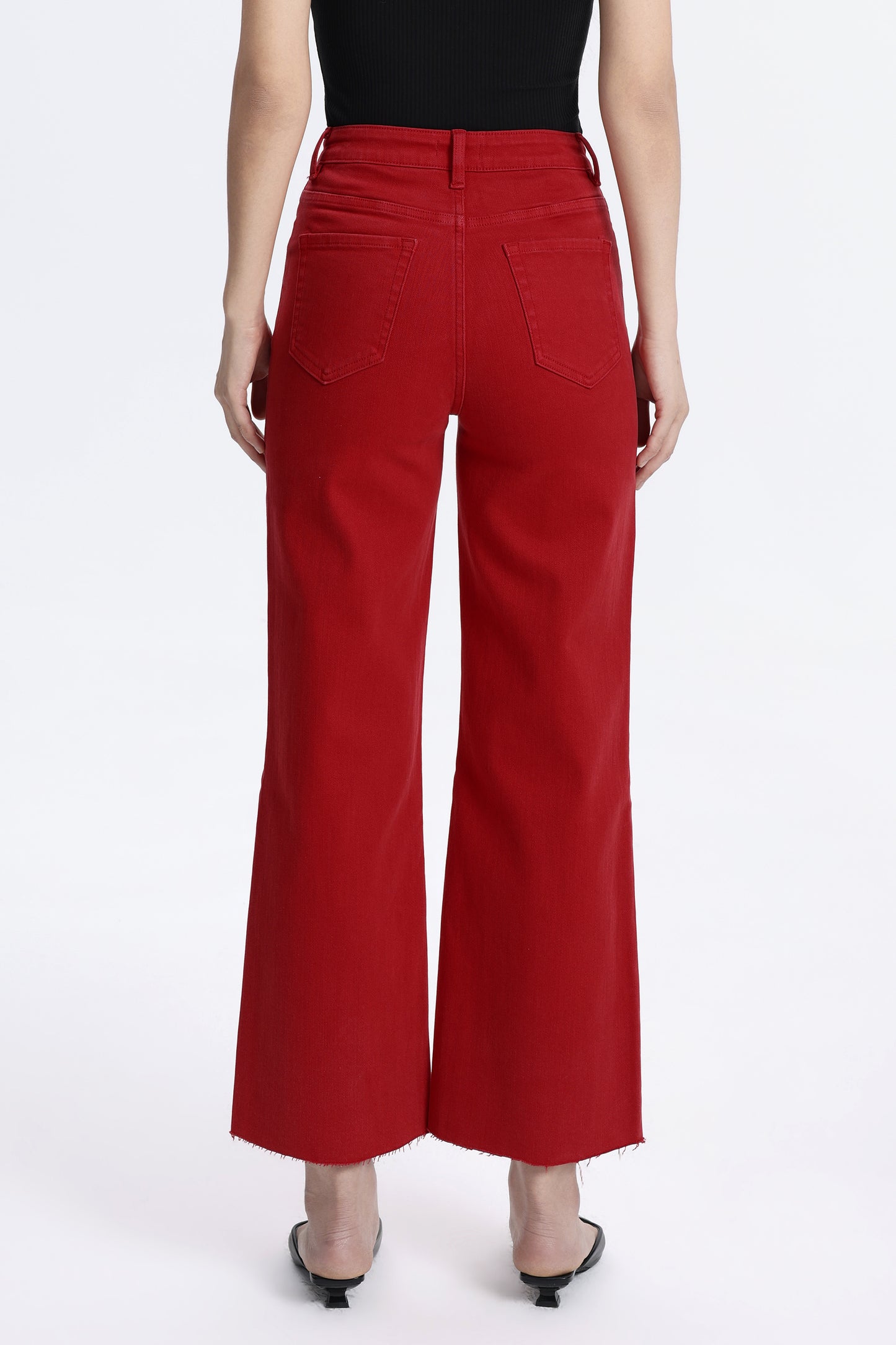 HIGH RISE WIDE LEG BYW8015 RED